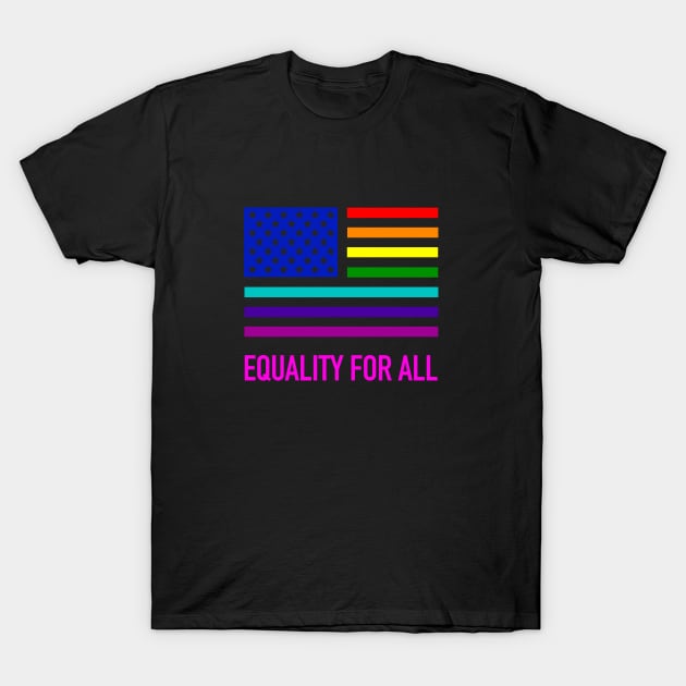 Gay Pride US Flag shirt T-Shirt by MalmoDesigns